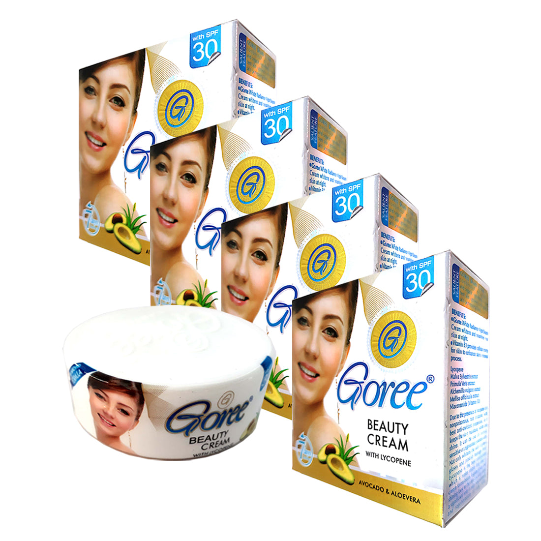Goree Avocado Beauty Cream 30gm Pack Of 4