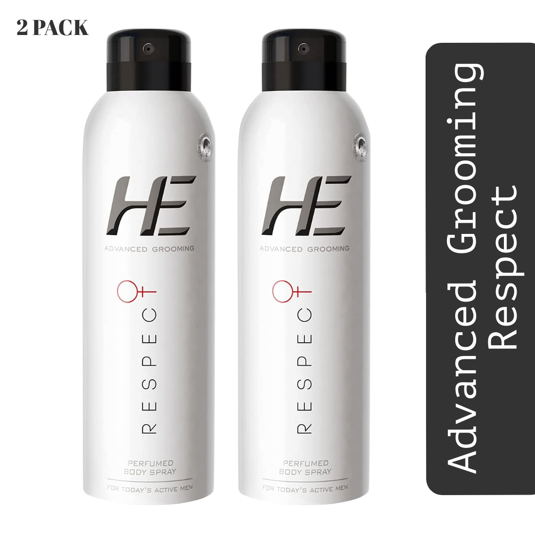 He Advanced Grooming Respect Body Perfumed Spray 150ml Pack Of 2