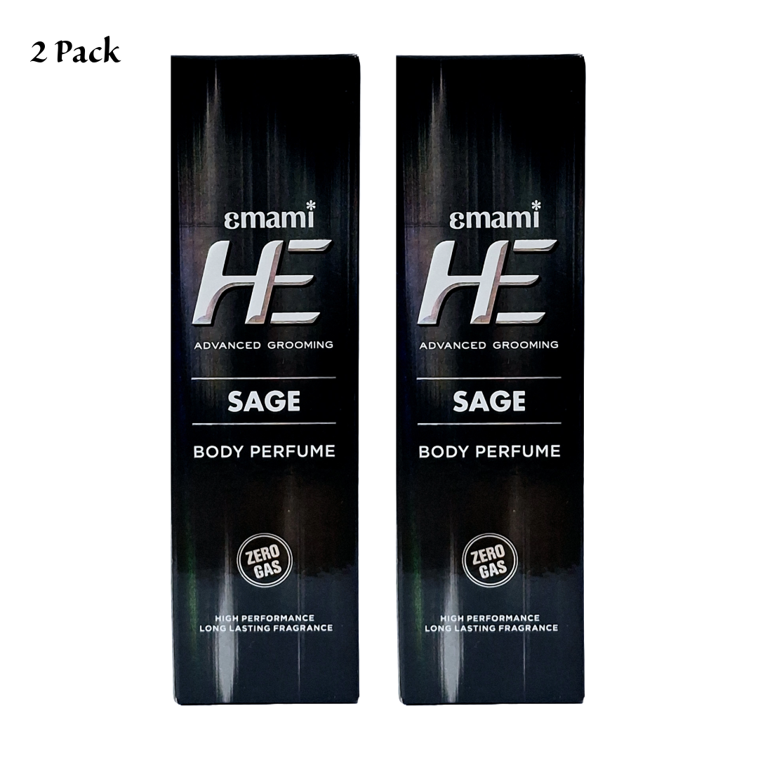 He Sage Body Advanced Grooming Perfume -120ml Pack Of 2