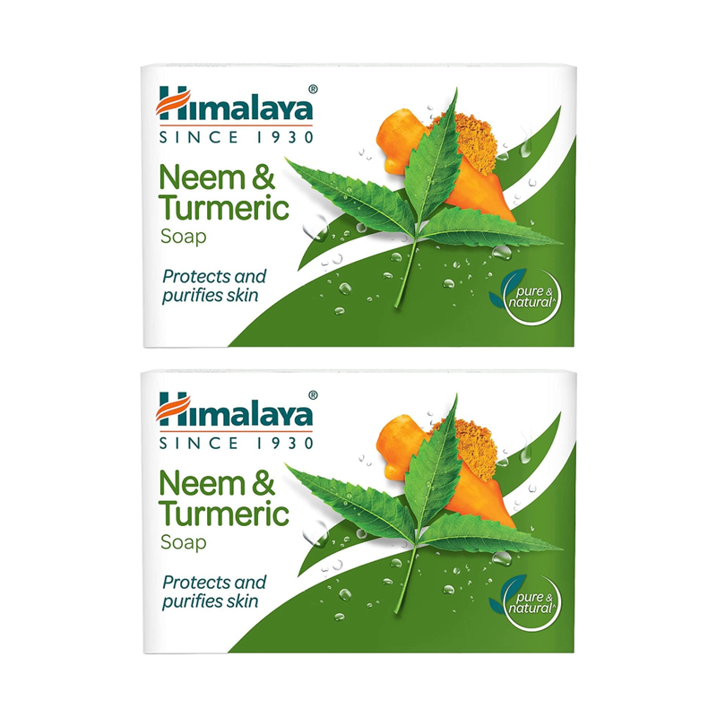 Himalaya Neem And Turmeric Protects And Purifies Skin Soap 125gm Pack Of 2
