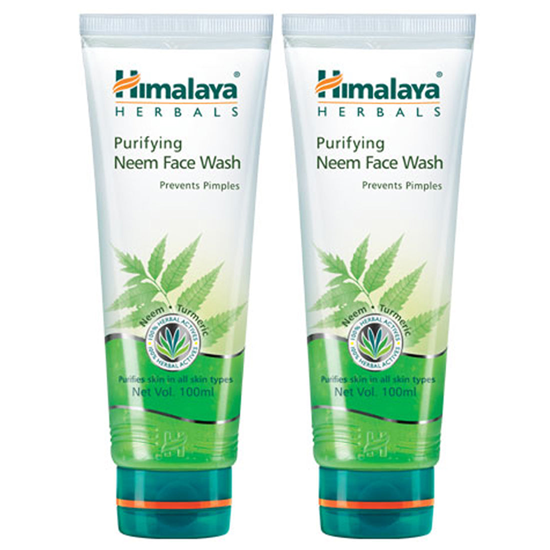 Himalaya Purifying Neem Face Wash Prevents Pimples 100ml Pack Of 2