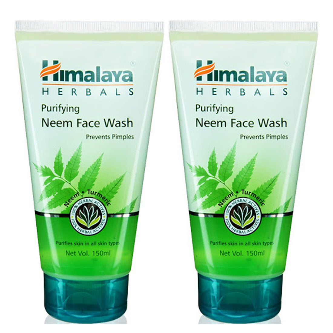 Himalaya Purifying Neem Face Wash Prevents Pimples 150ml Pack Of 2