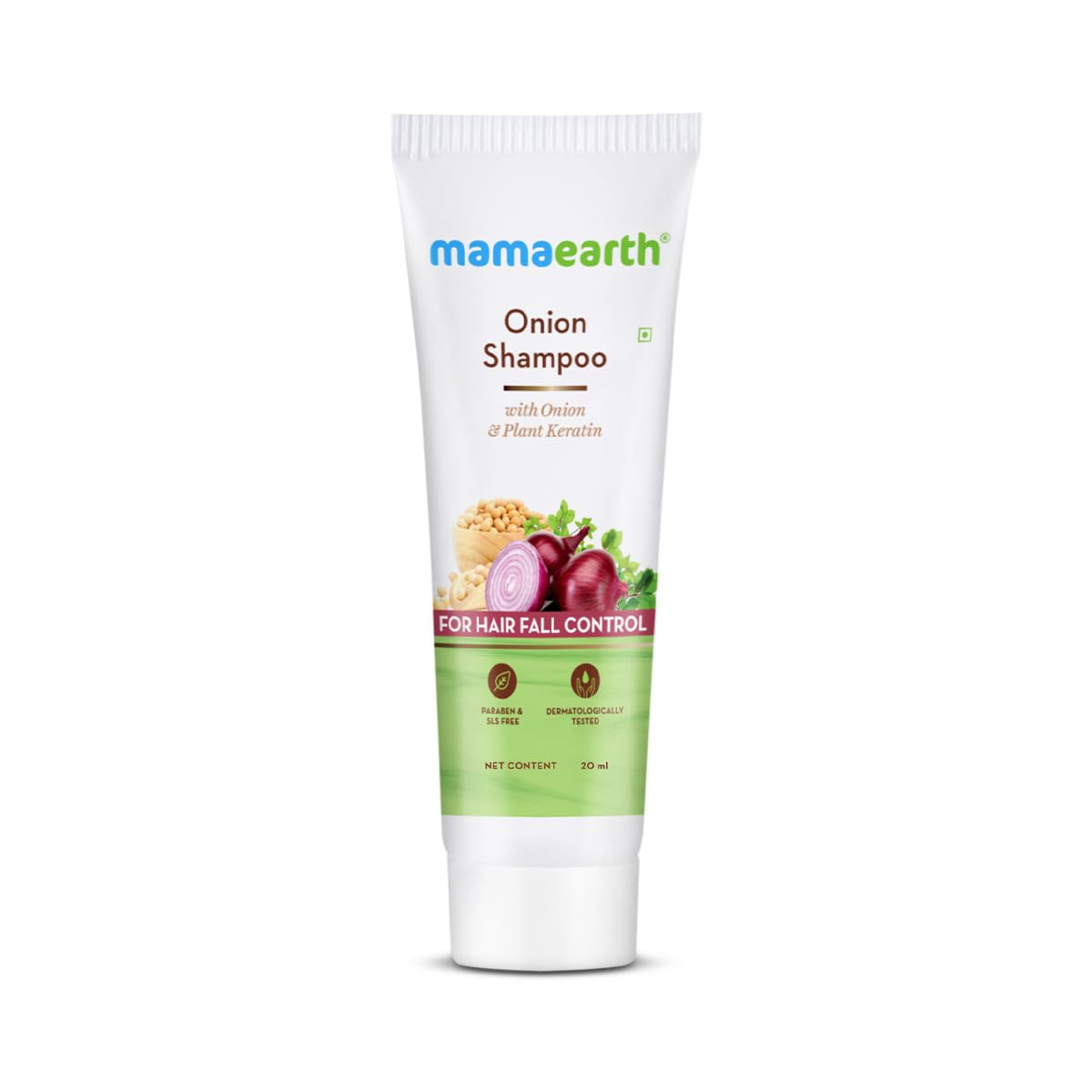 Mamaearth Onion Shampoo For Hair Fall Control 20ml