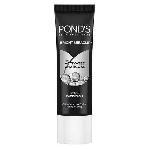 Ponds Skin Bright Miracle With Activated Charcoal Detox Face Wash 15gm