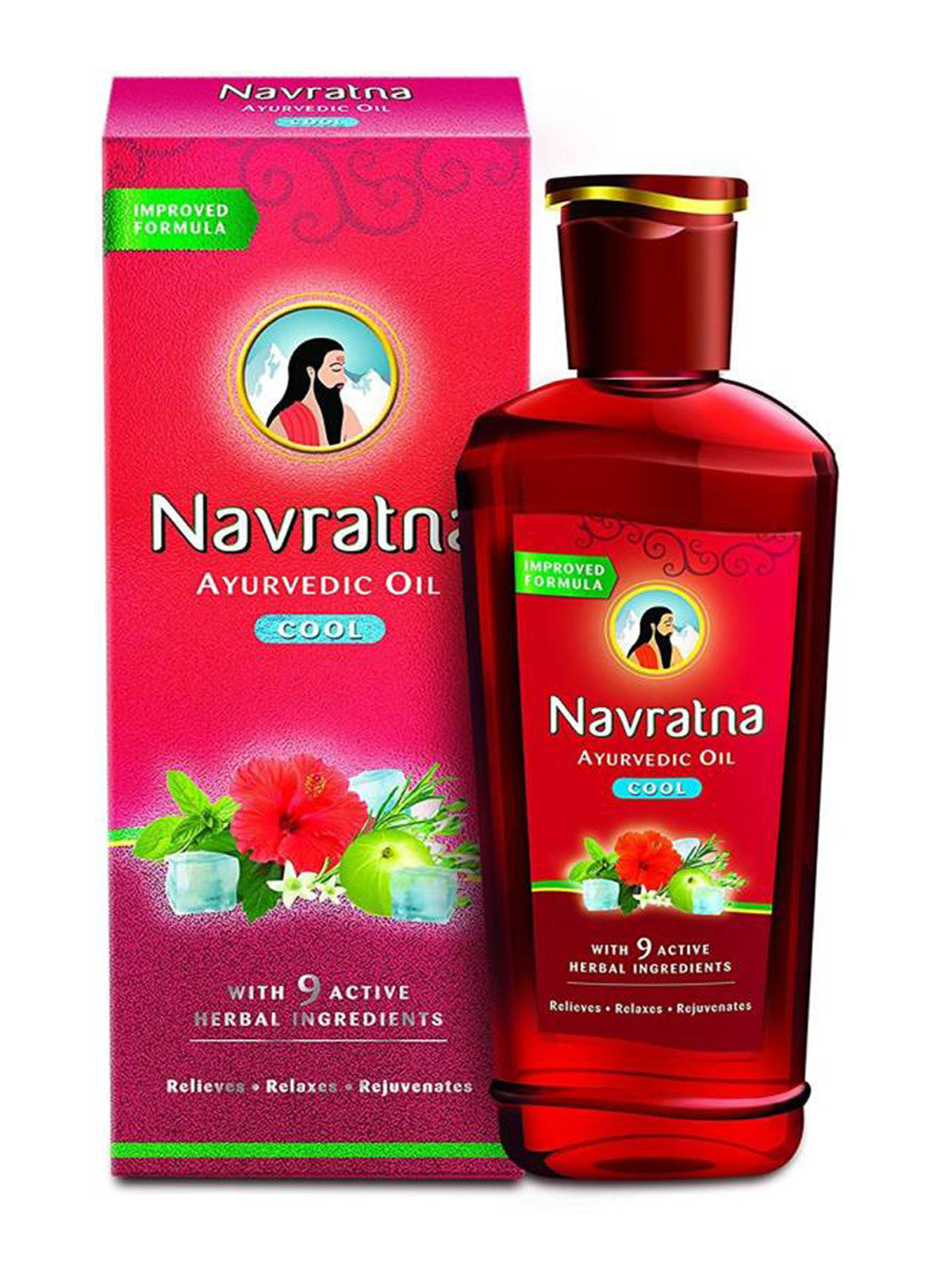 Navratna Ayurvedic Cool Hair Oil 90ml Pack Of 3
