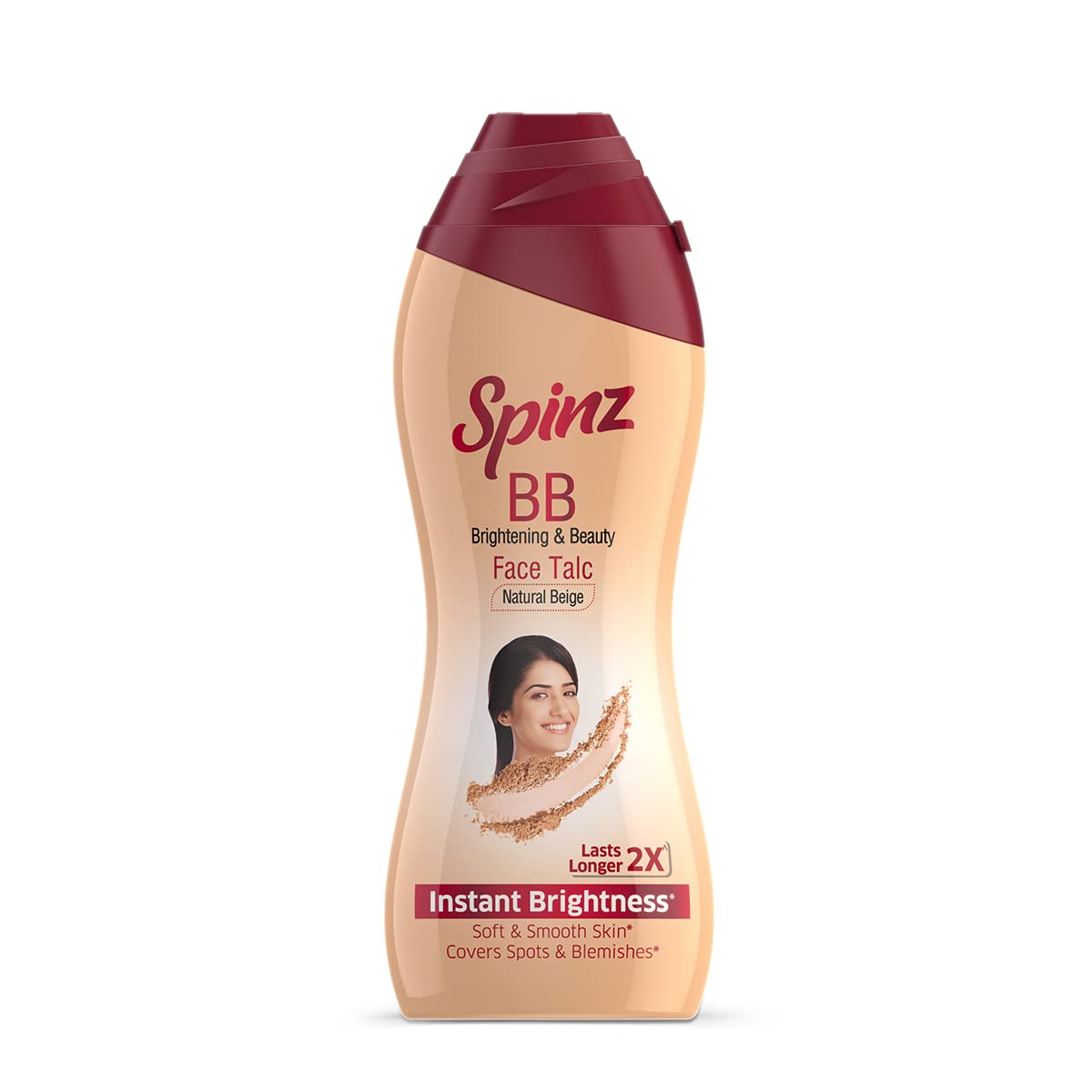 Spinz BB Brightening & Beauty Face Talc Natural Beige -35gm Pack Of 4