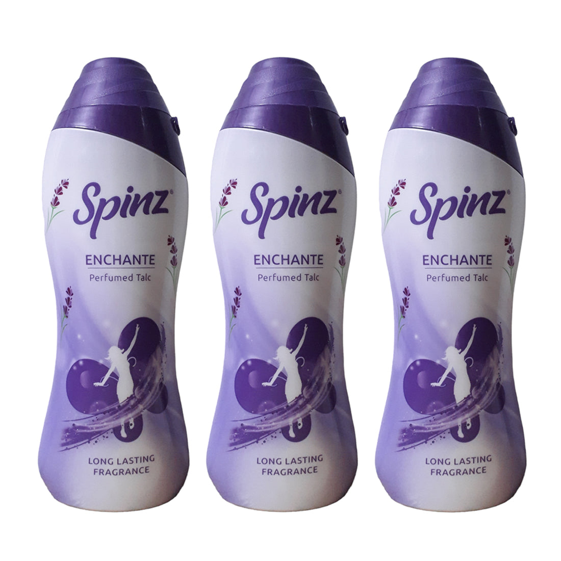 Spinz Enchante Perfumed Talc Long Lasting Fragrance 100gm Pack Of 3