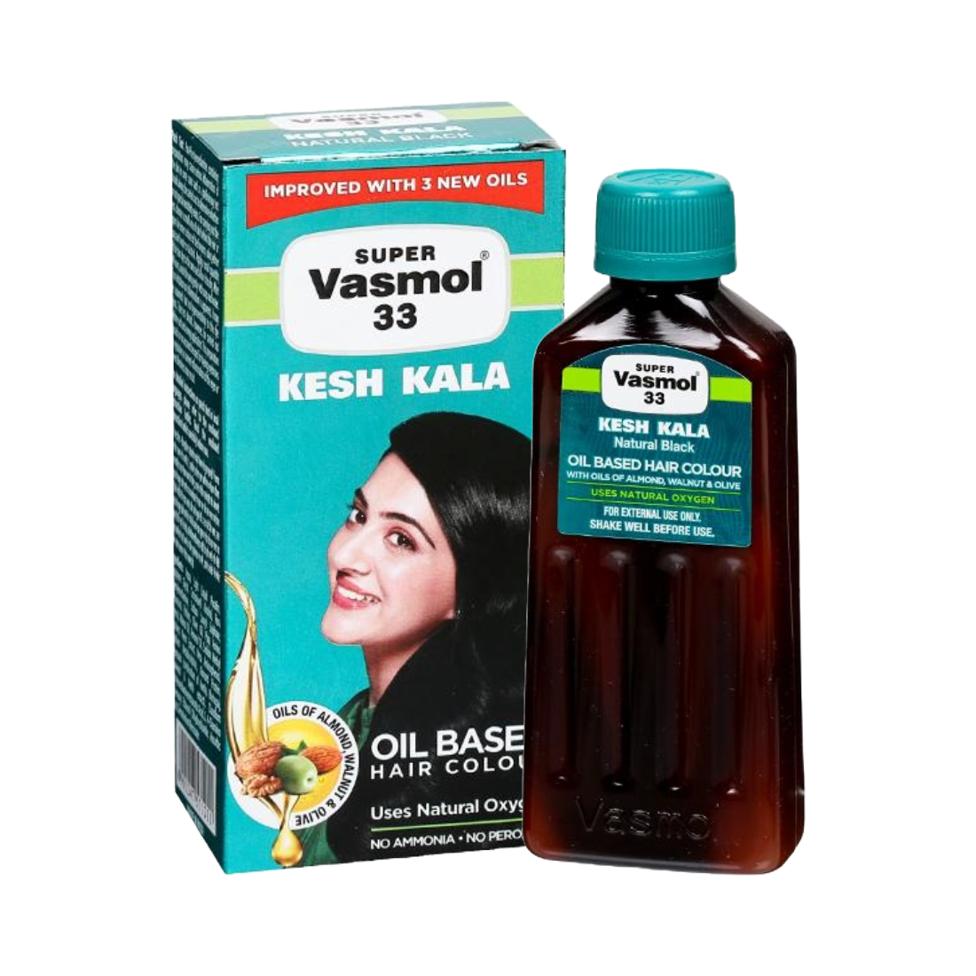 Vasmol 33 Kesh Kala Oil Based Hair Colour 75ml