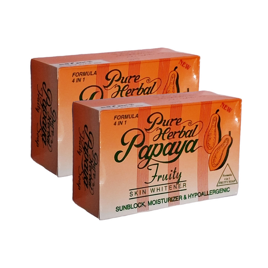 Pure Herbal Papaya Skin Whitener Soap 135gm Pack Of 2