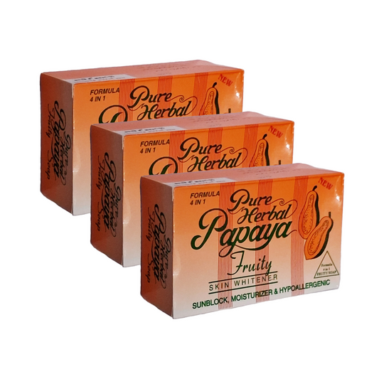 Pure Herbal Papaya Skin Whitener Soap 135gm Pack Of 3