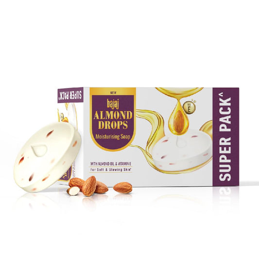 Bajaj Almond Drops Moisturising Soap 125gm Pack Of 5 Super Pack 625gm