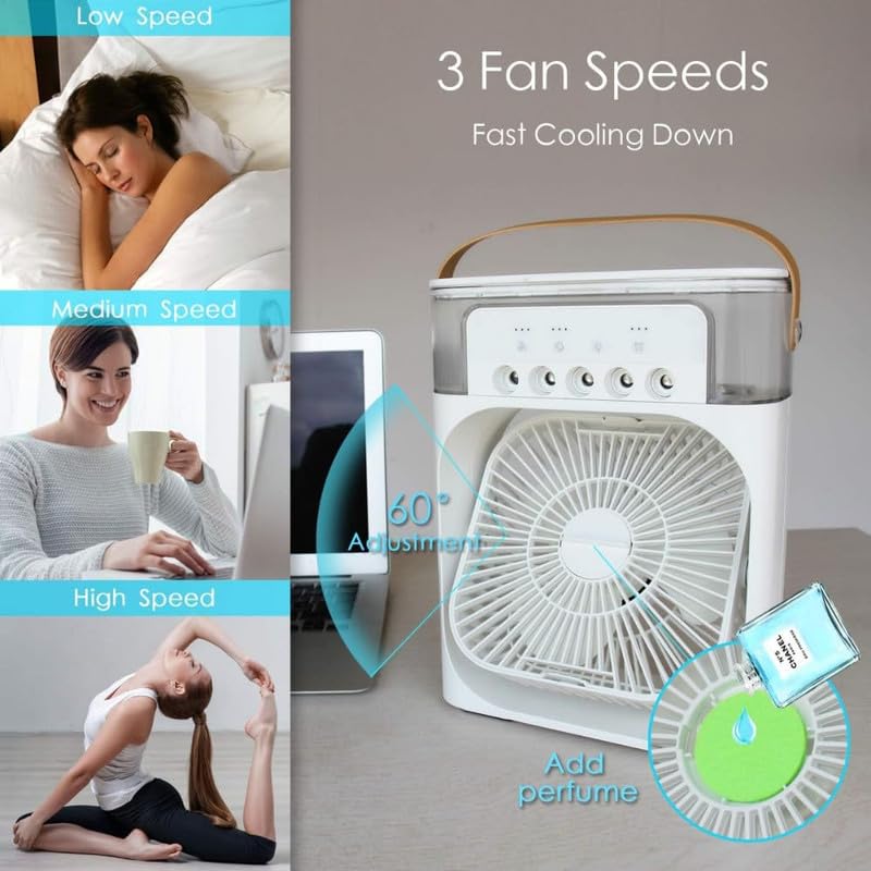 Portable Air Cooler, USB Desk Fan