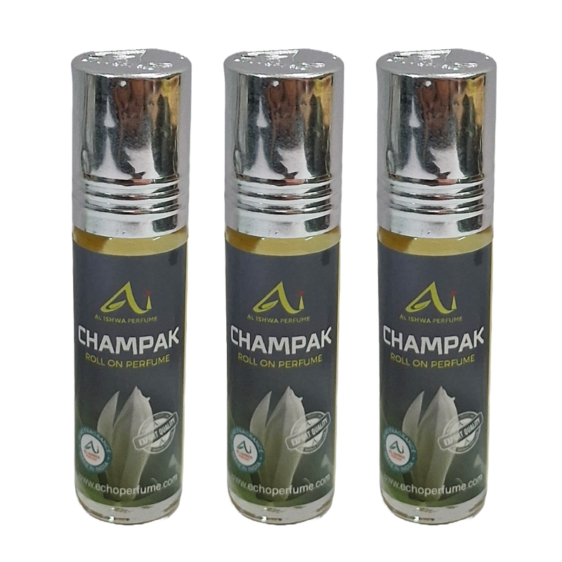 Al Ishwa Champak Roll On Attar Free From Alcohol 6ml Pack Of 3