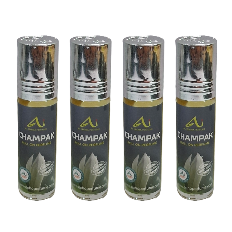Al Ishwa Champak Roll On Attar Free From Alcohol 6ml Pack Of 4