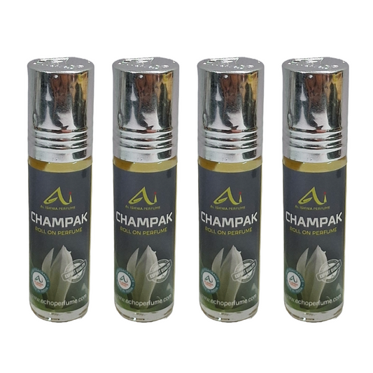 Al Ishwa Champak Roll On Attar Free From Alcohol 6ml Pack Of 4
