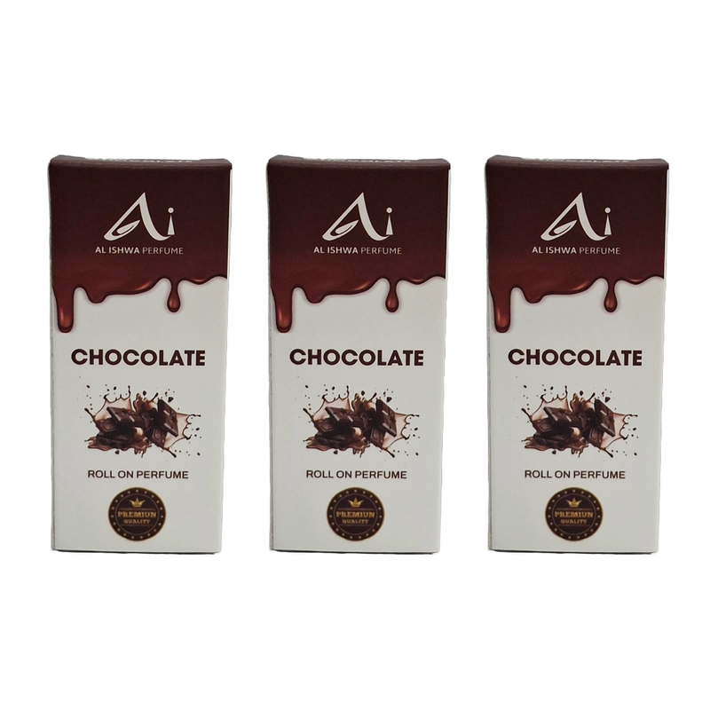 Al Ishwa Chocolate Roll On Attar Premium Quality 6ml Pack Of 3