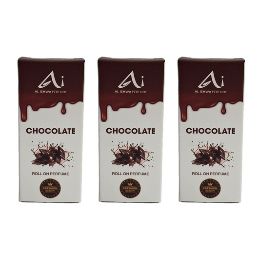 Al Ishwa Chocolate Roll On Attar Premium Quality 6ml Pack Of 3