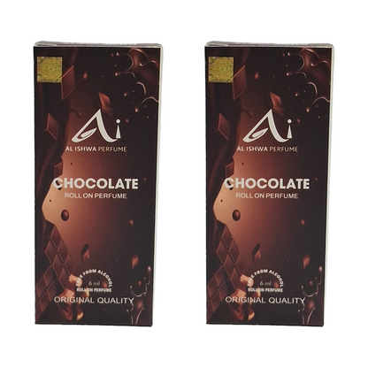 Al Ishwa Roll On Chocolate Perfume Free From Alcohol 6ml Pack Of 2