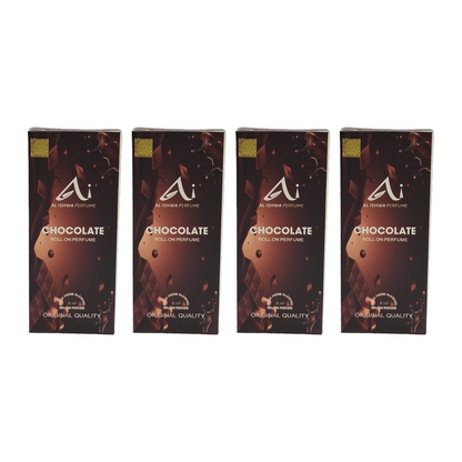 Al Ishwa Roll On Chocolate Perfume Free From Alcohol 6ml Pack Of 4