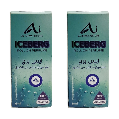 Al Ishwa Perfume Iceberg Roll On Perfume 6ml Pack Of 2
