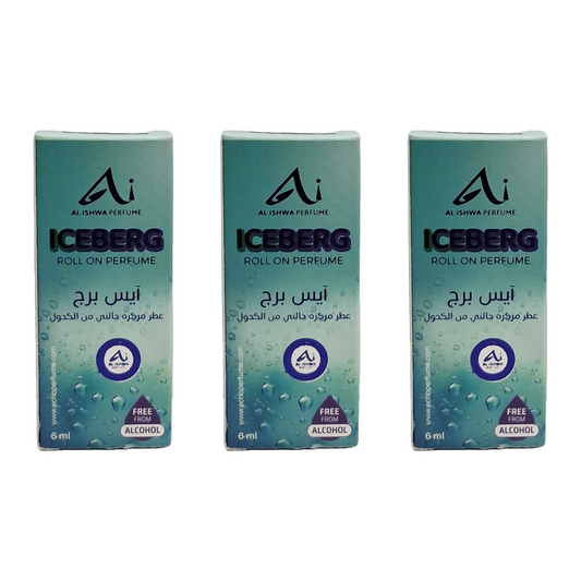 Al Ishwa Perfume Iceberg Roll On Perfume 6ml Pack Of 3