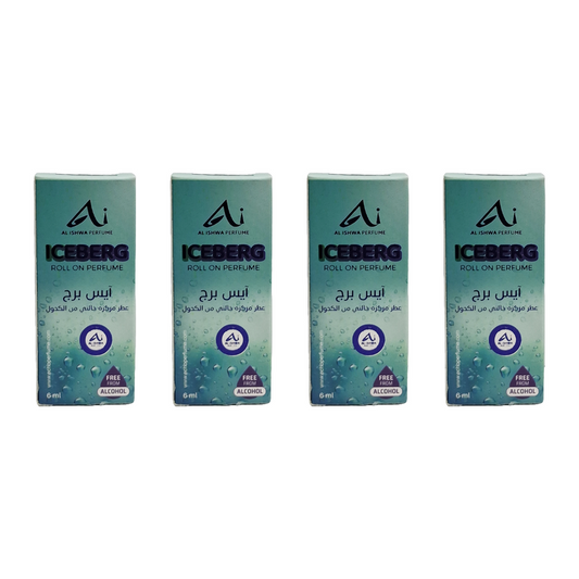 Al Ishwa Perfume Iceberg Roll On Perfume 6ml Pack Of 4