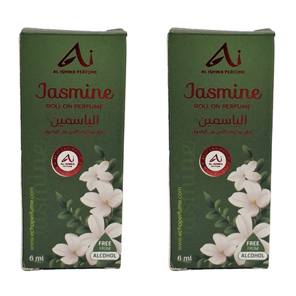 Al Ishwa Perfume Jasmine Roll On Perfume 6ml Pack Of 2