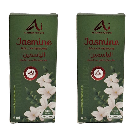 Al Ishwa Perfume Jasmine Roll On Perfume 6ml Pack Of 2