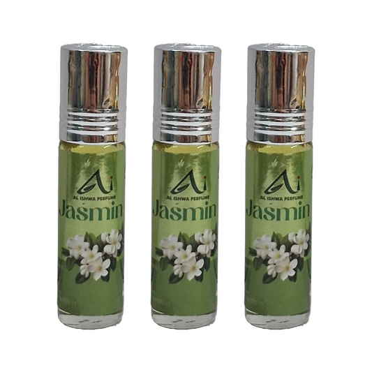 Al Ishwa Jasmine Roll On Attar Free From Alcohol 6ml Pack Of 3