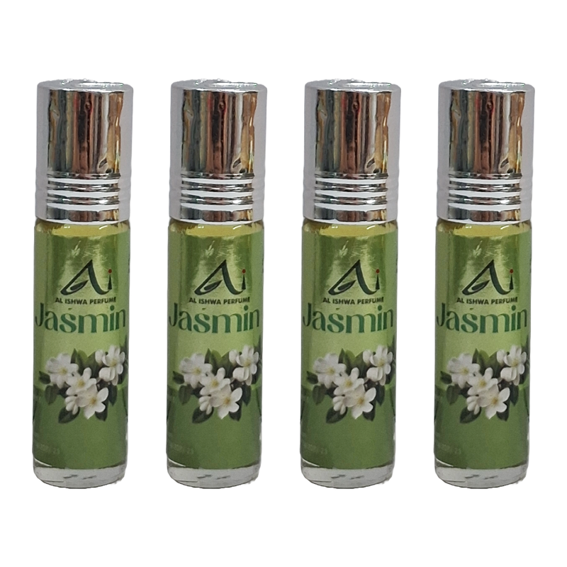 Al Ishwa Jasmine Roll On Attar Free From Alcohol 6ml Pack Of 4