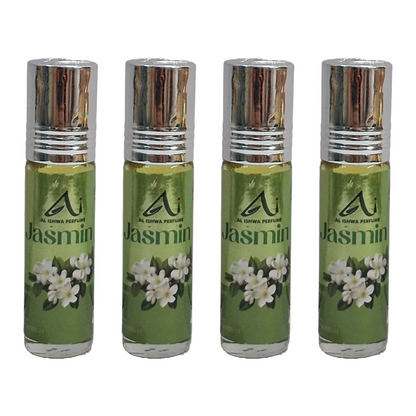 Al Ishwa Jasmine Roll On Attar Free From Alcohol 6ml Pack Of 4