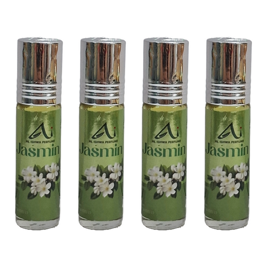 Al Ishwa Jasmine Roll On Attar Free From Alcohol 6ml Pack Of 4