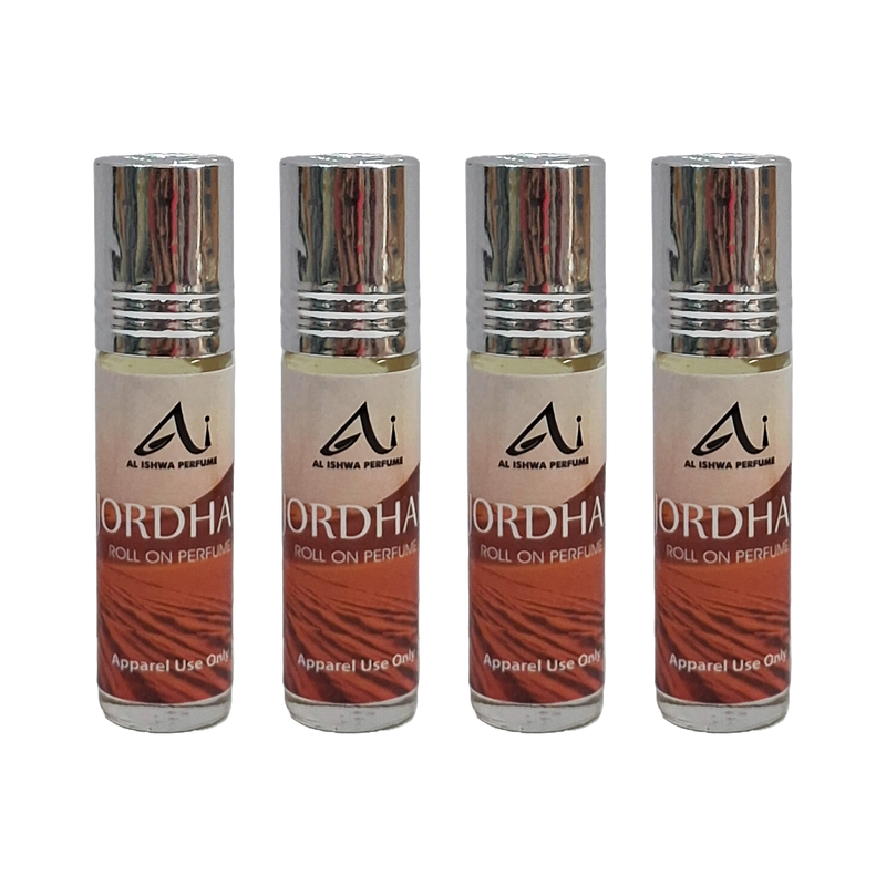 Al Ishwa Jordhan Roll On Attar Free From Alcohol 6ml Pack Of 4