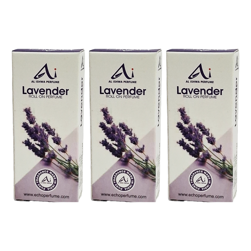 Al Ishwa Perfume Lavender Roll On Perfume 6ml Pack Of 3