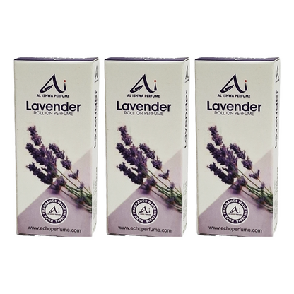 Al Ishwa Perfume Lavender Roll On Perfume 6ml Pack Of 3