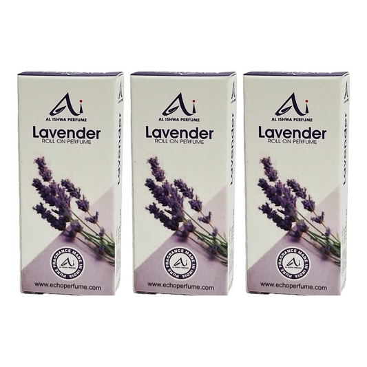 Al Ishwa Perfume Lavender Roll On Perfume 6ml Pack Of 3