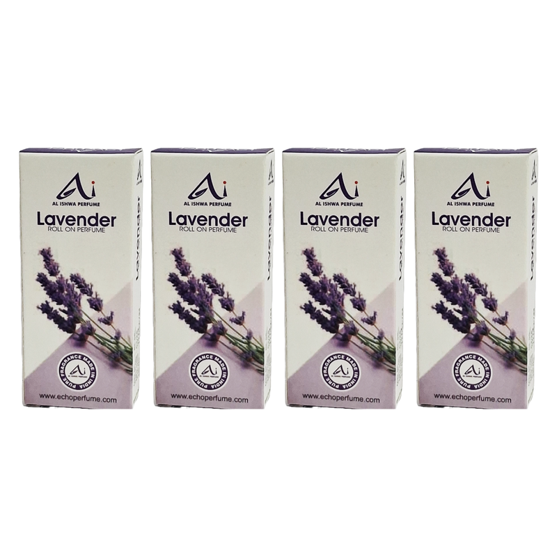 Al Ishwa Perfume Lavender Roll On Perfume 6ml Pack Of 4