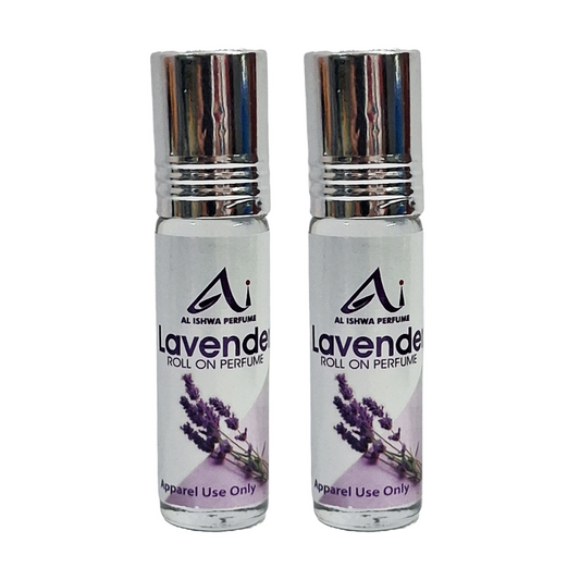 Al Ishwa Lavender Roll On Attar Free From Alcohol 6ml Pack Of 2