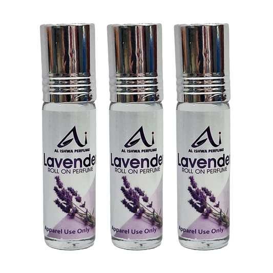Al Ishwa Lavender Roll On Attar Free From Alcohol 6ml Pack Of 3