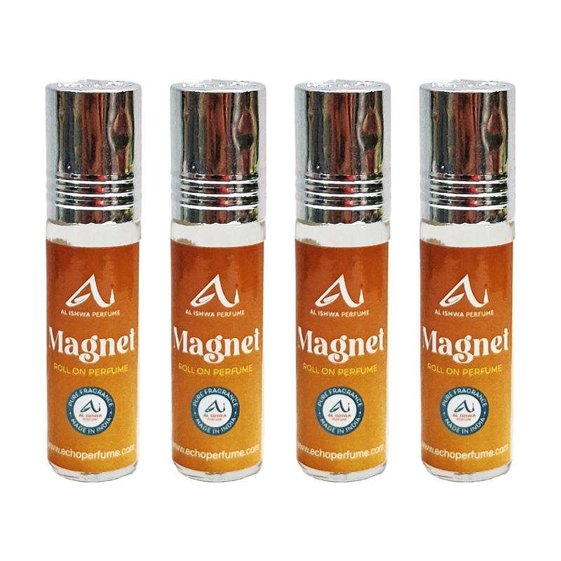 Al Ishwa Magnei Roll On Attar Free From Alcohol 6ml Pack Of 4