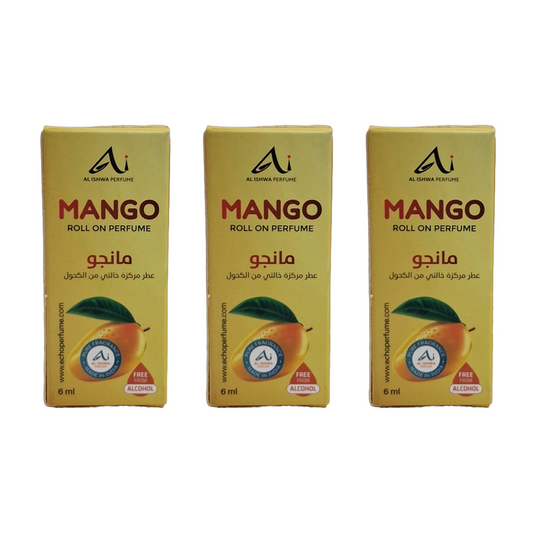 Al Ishwa Perfume Mango Roll On Perfume 6ml Pack Of 3