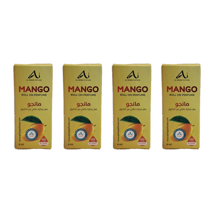 Al Ishwa Perfume Mango Roll On Perfume 6ml Pack Of 4
