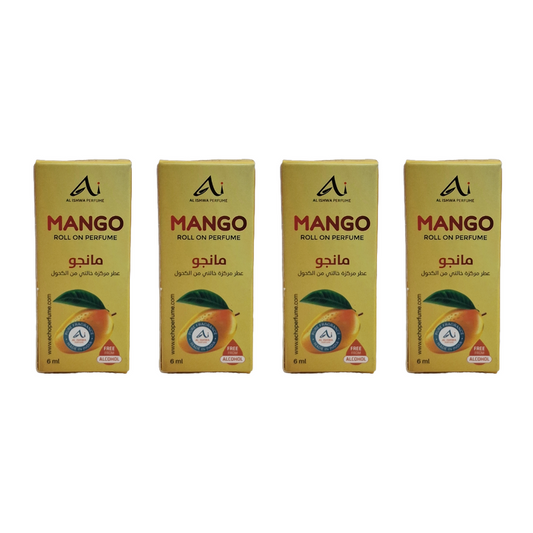 Al Ishwa Perfume Mango Roll On Perfume 6ml Pack Of 4