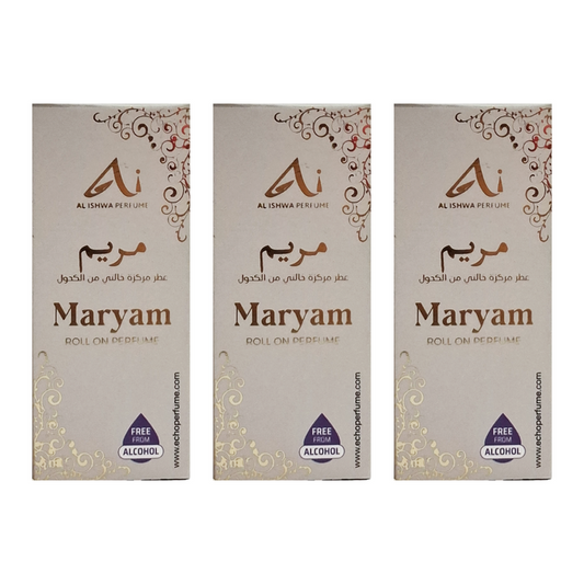 Al Ishwa Perfume Maryam Roll On Perfume 6ml Pack Of 3