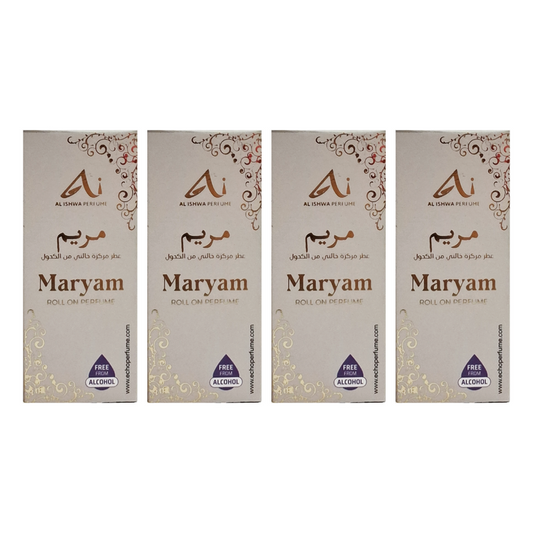 Al Ishwa Perfume Maryam Roll On Perfume 6ml Pack Of 4