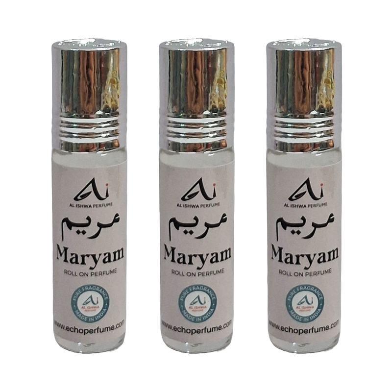 Al Ishwa Maryam Roll On Attar Free From Alcohol 6ml Pack Of 3
