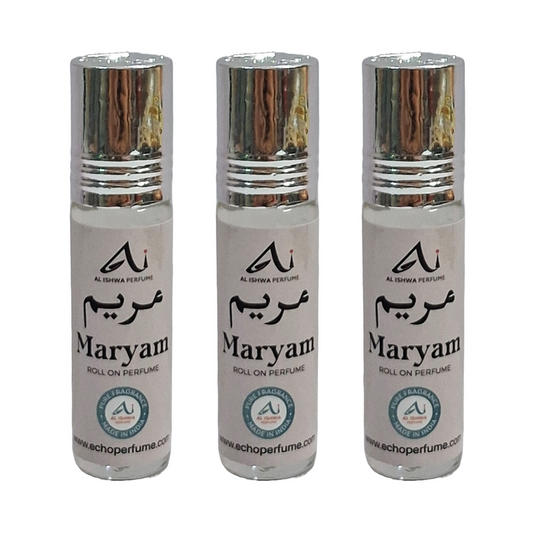 Al Ishwa Maryam Roll On Attar Free From Alcohol 6ml Pack Of 3