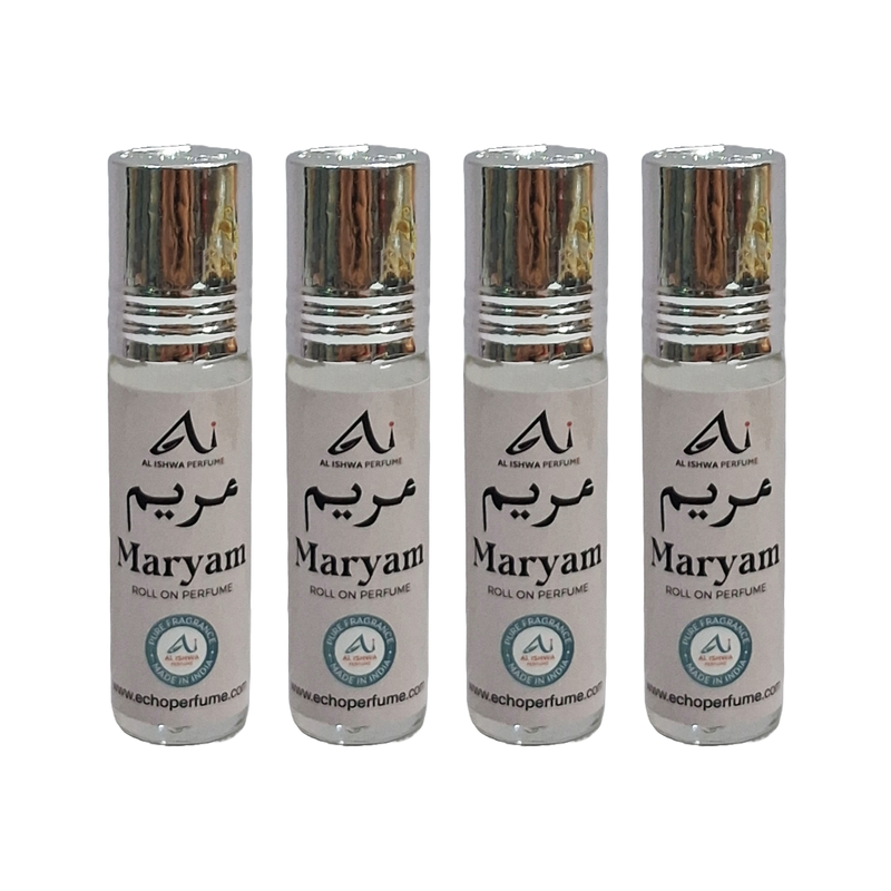 Al Ishwa Maryam Roll On Attar Free From Alcohol 6ml Pack Of 4