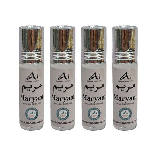 Al Ishwa Maryam Roll On Attar Free From Alcohol 6ml Pack Of 4