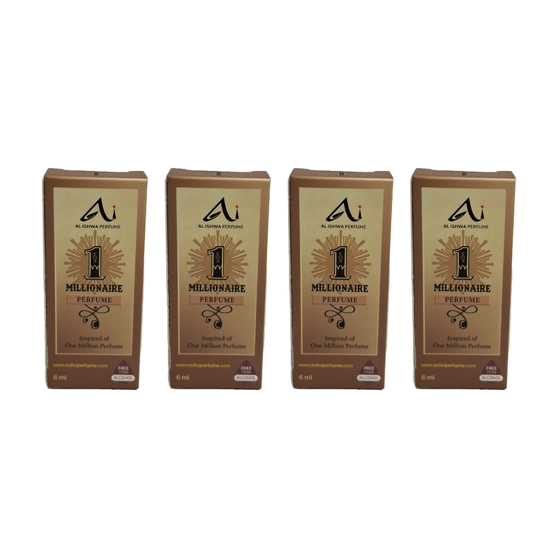 Al Ishwa Perfume Millionaire Roll On Perfume 6ml Pack Of 4